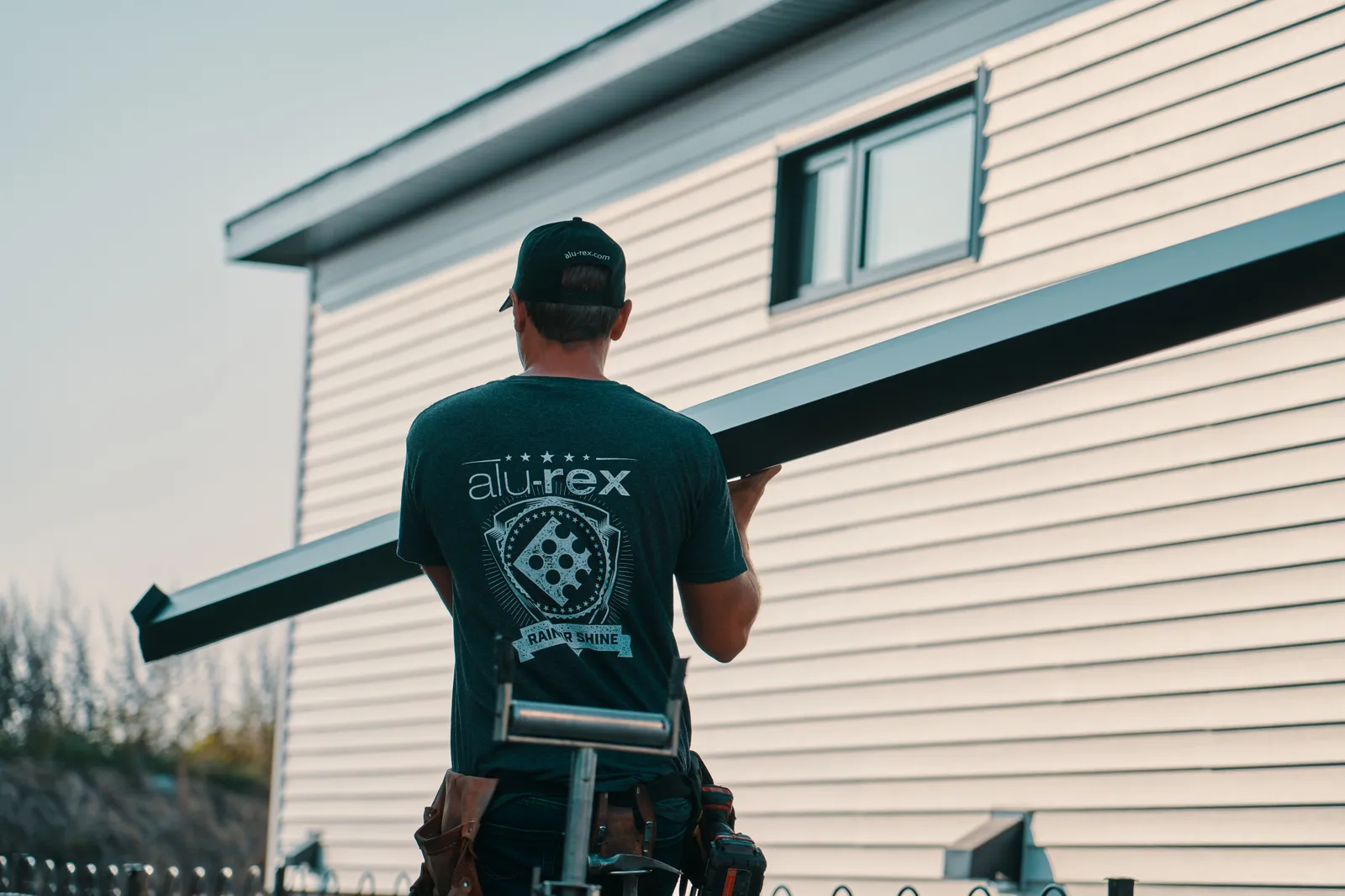 Seamless gutter run, formed on site — Gutter Doctor, Salisbury, Kannapolis & Lexington, NC