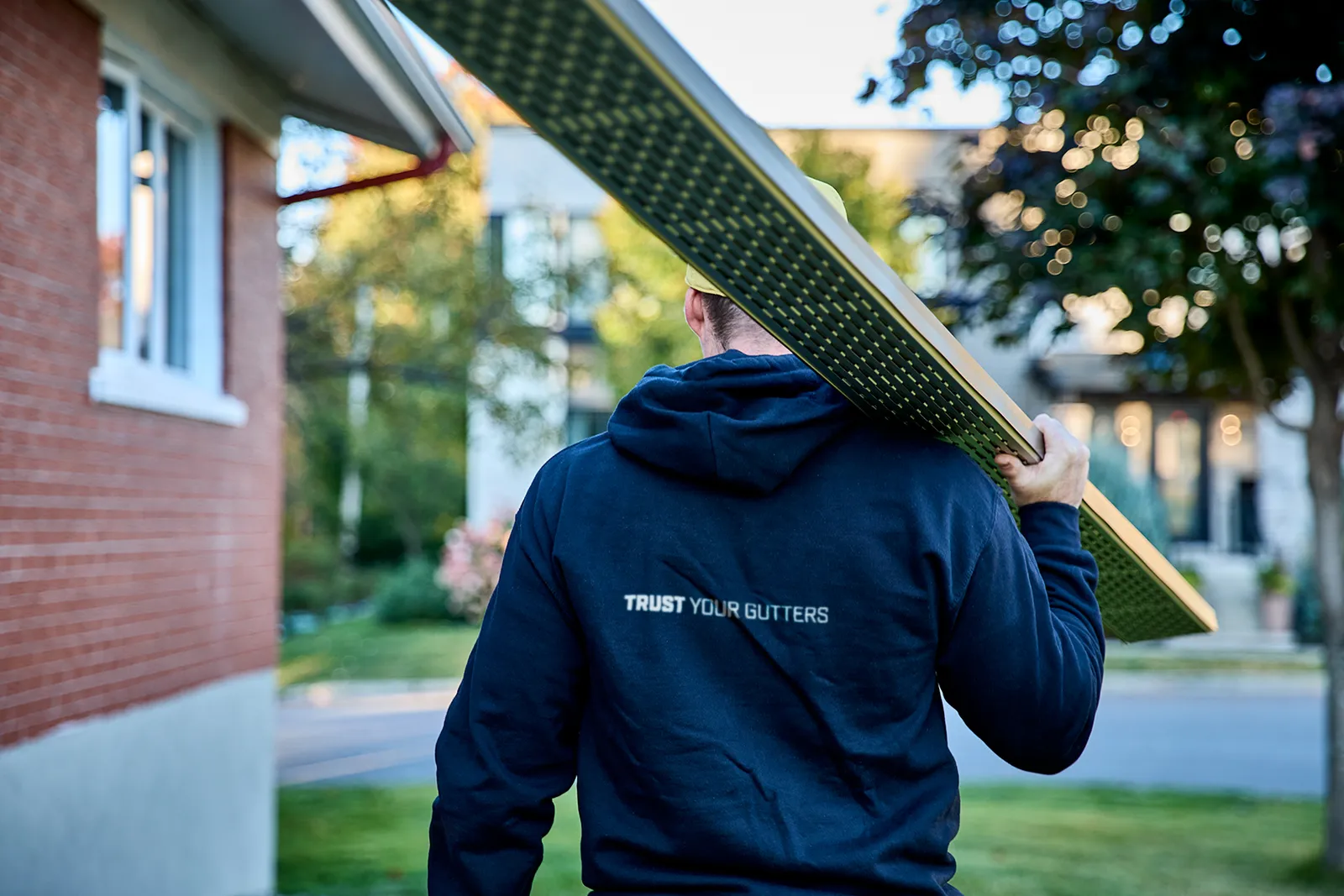 Clearing a clogged gutter — Gutter Doctor, Salisbury, Kannapolis & Lexington, NC